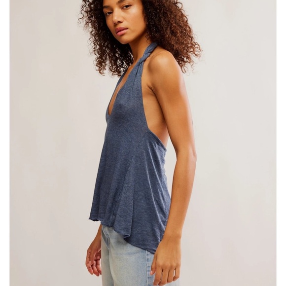 Free People Enough Said Halter Top - Picture 1 of 5